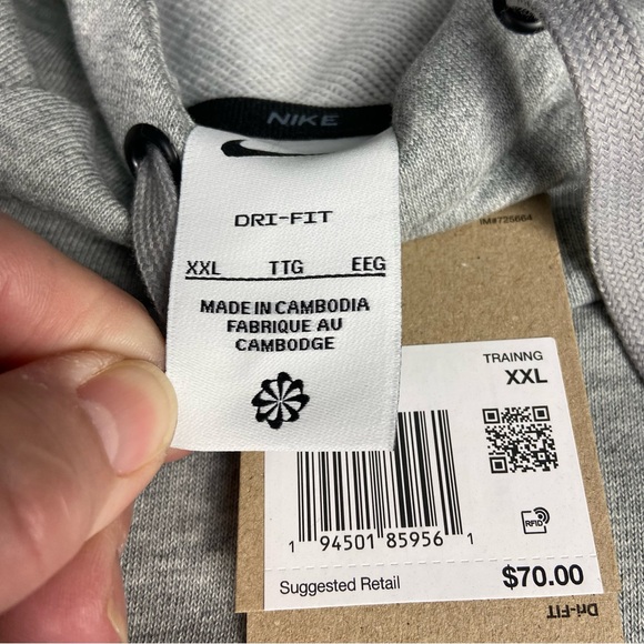 Nike Men's Gray Hoodie Size 2x NWT - Picture 4 of 7